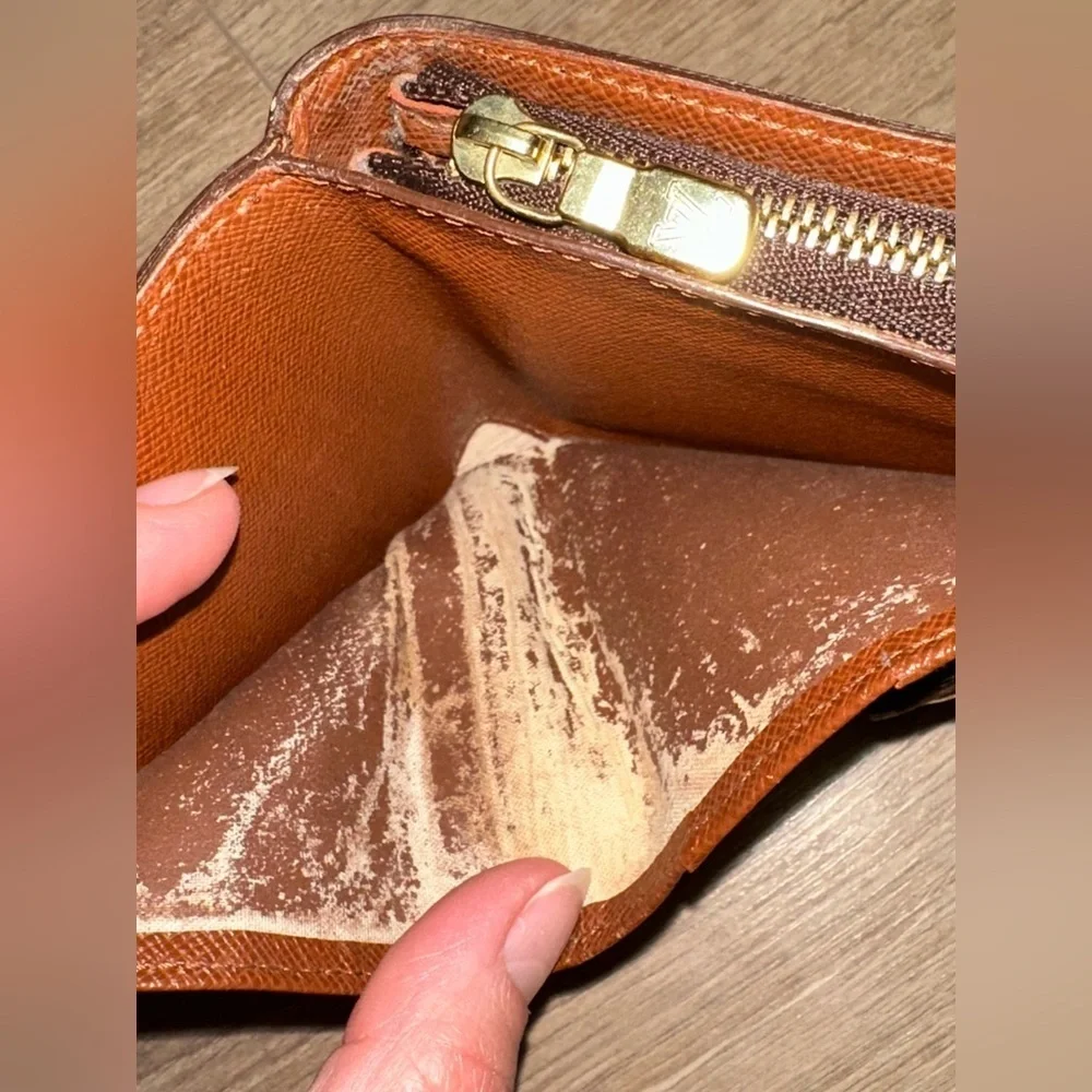Louis Vuitton Brown and Gold Monogram Wallet
